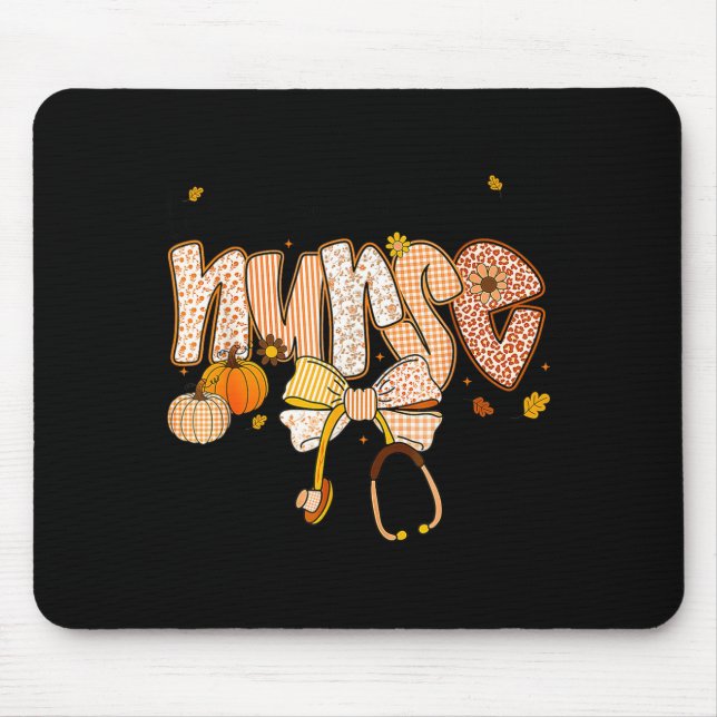 Nurse Labor And Delivery Coquette Fall Pumpkin Tha Mousepad (Vorne)