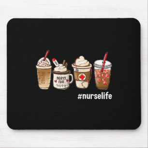 Nurse Life Funny Coffee Nurses Kraftstoff registri Mousepad