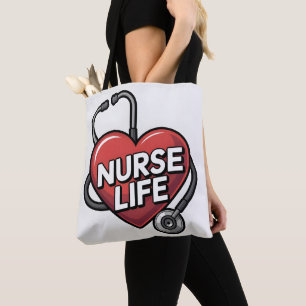 "Nurse Life" Grafikdesign mit Herz