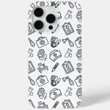 Nurse Life Icon Pattern Case-Mate iPhone Case