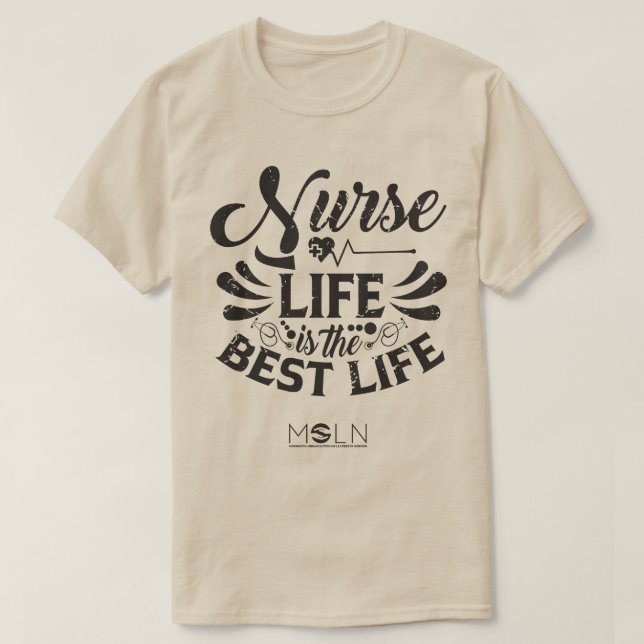 Nurse Life Light Cfarben T - Shirt (Design vorne)
