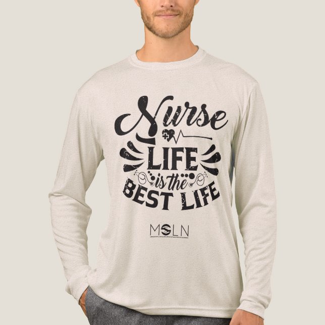 Nurse Life Light Tri-Blend Long Sleeve T-Shirt Shirt (Vorderseite)