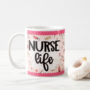 Nurse Life Medical RN LPN Design Coffee Tasse Cup
