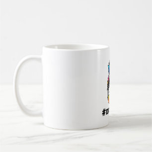 Nurse Life Messy Bun Girl with Glass Sublimation Kaffeetasse