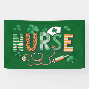 Nurse Life Nurse Tag Geschenke St Patricks Day  Banner