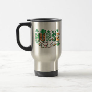 Nurse Life Nurse Tag Geschenke St Patricks Day  Reisebecher