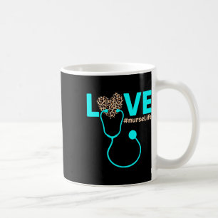 Nurse Life Rn Lpn Cna Healthcare Leopard Nurse Wee Kaffeetasse