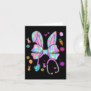 Nurse Life Stethoscope Coquette Bow Niedlich Oster Karte