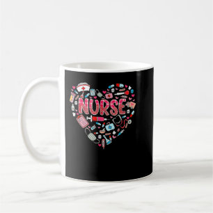 Nurse Life Valentinstag Stethoscope ER ICU NICU Kaffeetasse