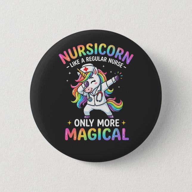 Nurse Life with a Touch of Unicorn Magic Button (Vorderseite)