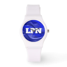 Nurse LPN Cool Blue Design Watch Armbanduhr