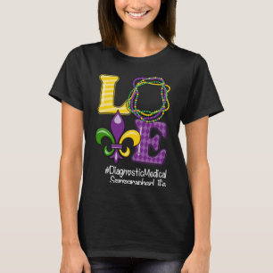 Nurse Mardi Gras Le, Sonographin für Diagnostik T-Shirt