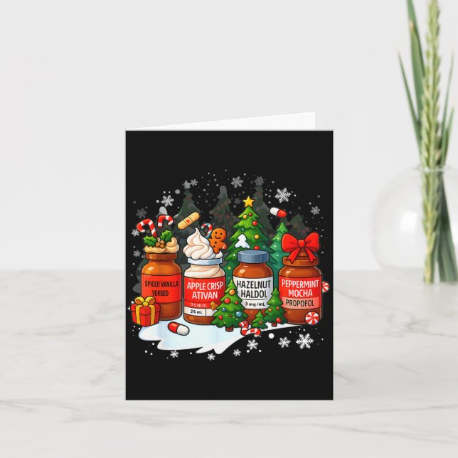 Nurse Medical Profol Ativan Haldo Christmas Health Karte (Vorderseite)