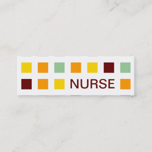 NURSE (Mod-Quadrate) Mini Visitenkarte
