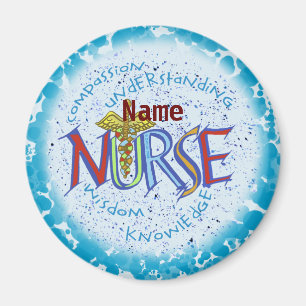 Nurse Motto individuelle Name Magnet