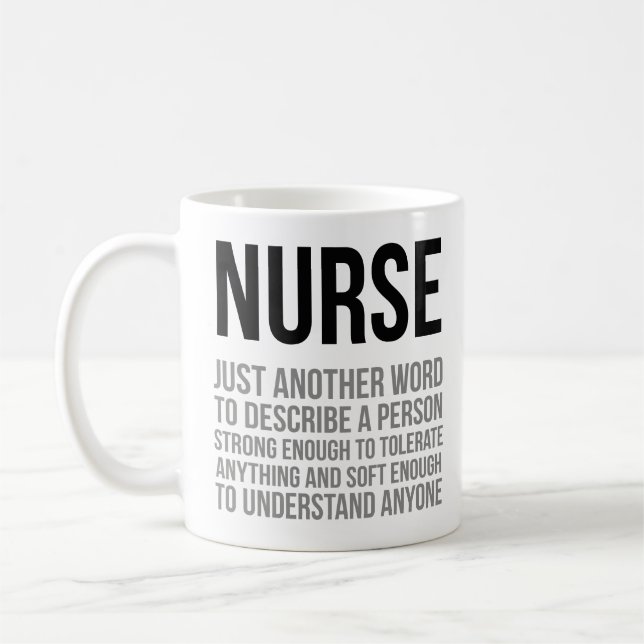 Nurse nur ein anderes Wort, um eine Person zu besc Kaffeetasse (Links)