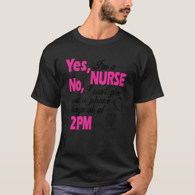 Nurse Nurses Work Hospital Teaching Design T-Shirt (Vorderseite)