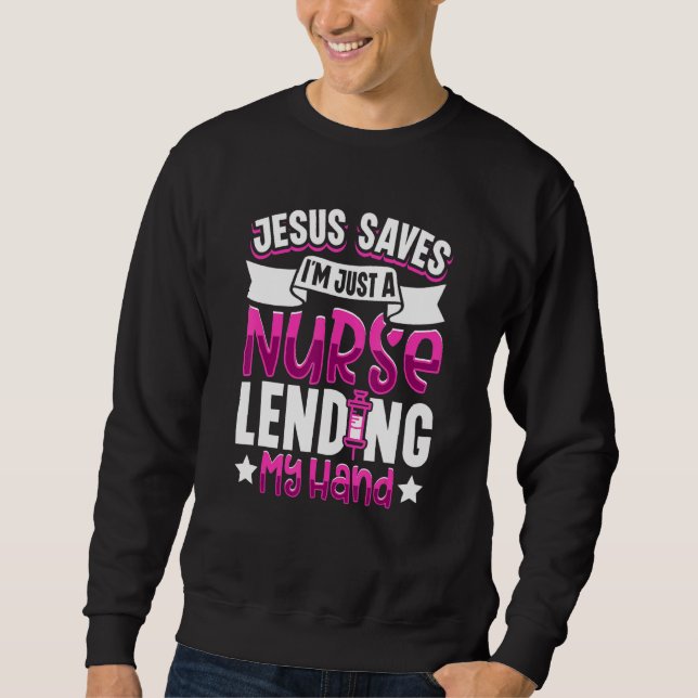 Nurse Nursing Clinic Medical Stuff Paramedic Medic Sweatshirt (Vorderseite)