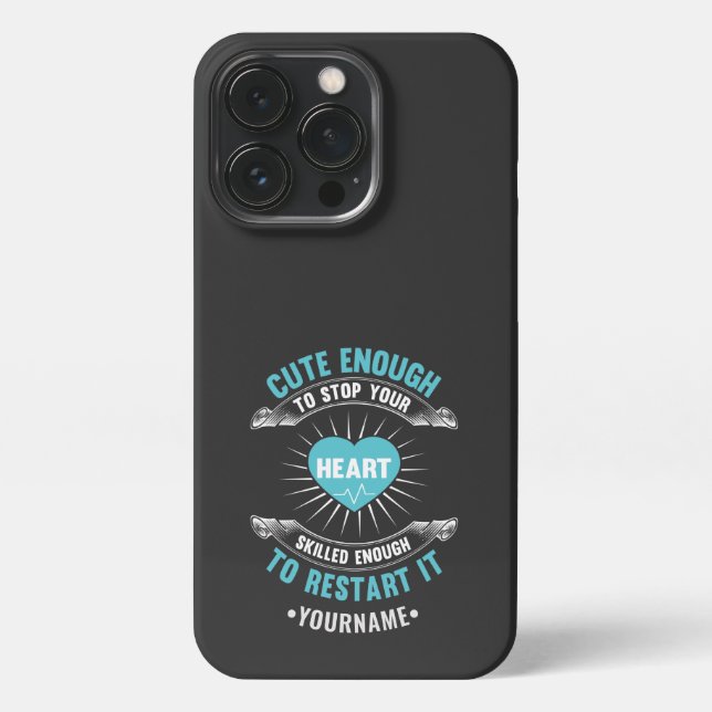 Nurse Nursing Funny Nurse iPhone Hülle (Rückseite)