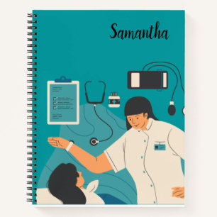 Nurse Nursing Themed Spiral Notebook Geschenk Notizbuch