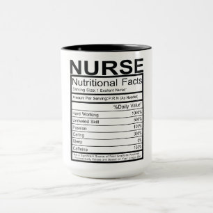 Nurse Nutritional Facts Tasse