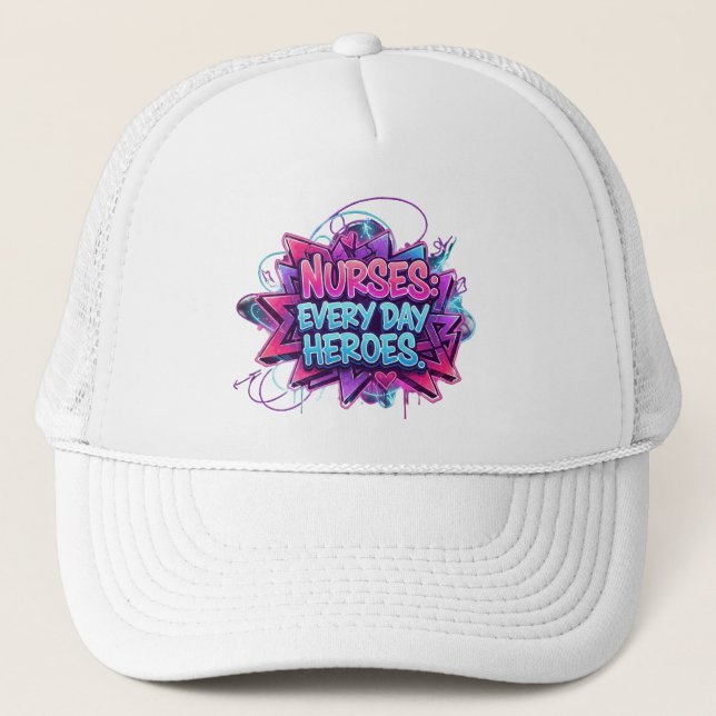 Nurse off Duty Cap“ – Stylische Auszeit für Pflege Truckerkappe (Vorderseite)