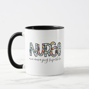 Nurse One Phantastisch Superhero Moderne Typografi Tasse