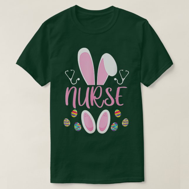 Nurse Ostereier Jagdkaninchen Rn Ostertag Bunn T-Shirt (Design vorne)