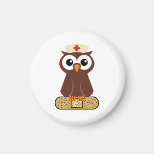 Nurse Owl (ohne Bandaibe) Magnet