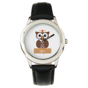 Nurse Owl (w/bandaid) Armbanduhr