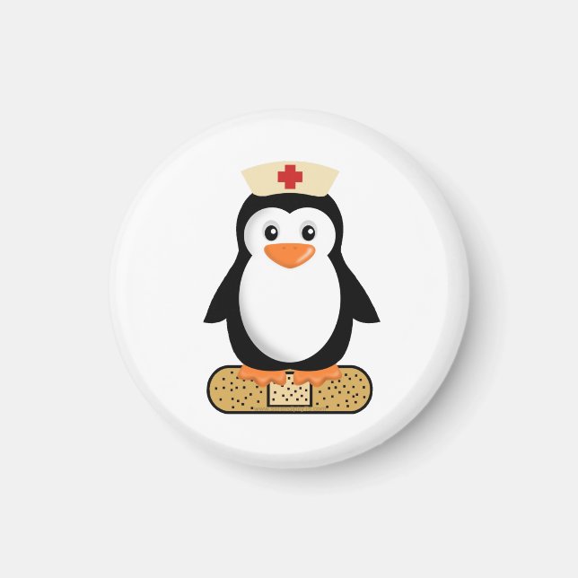 Nurse Penguin (ohne Bandaid) Magnet (Vorne)