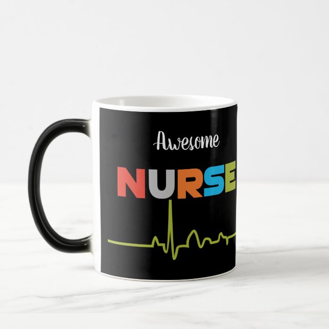 Nurse Phantastisch Fun Letters Black Tasse (Links)