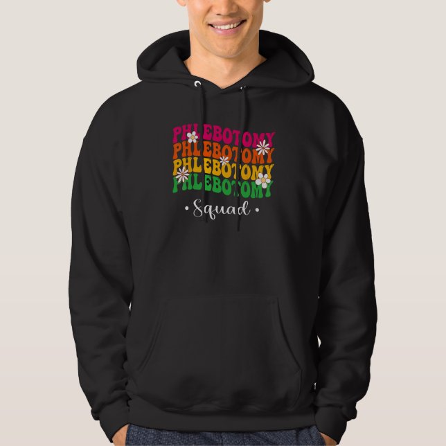 Nurse Phlebotomist Technician Phlebotomy Squad Gro Hoodie (Vorderseite)