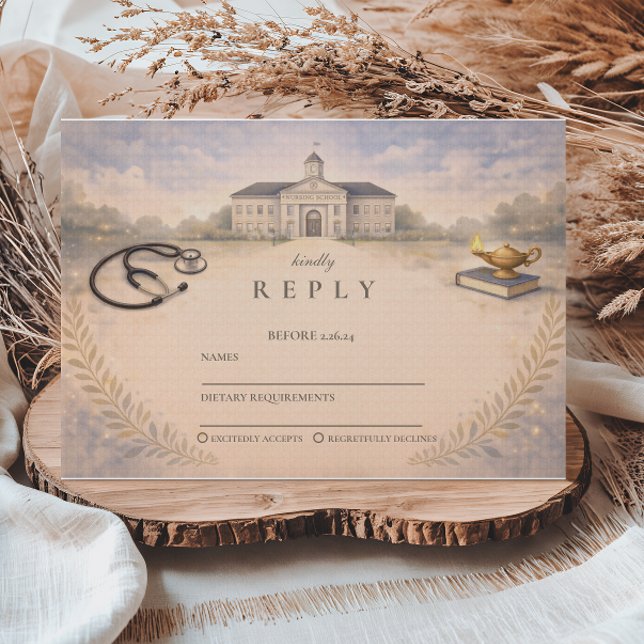 Nurse Pinning Ceremony Graduation RSVP Karte (Von Creator hochgeladen)