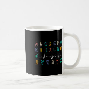Nurse Pqrst Test Abc's Ekg Strip Alphabet Funny Nu Kaffeetasse