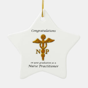 Nurse Practitioner Abschluss Herzlichen Glückwuns Keramik Ornament