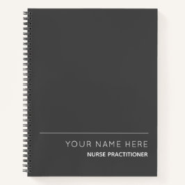 Nurse Practitioner Custom Spiral Notebook Notizbuch