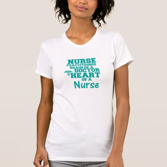 Nurse Practitioner Inspirational Aqua T - Shirt (Vorderseite)