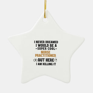 NURSE PRACTITIONER KERAMIK ORNAMENT