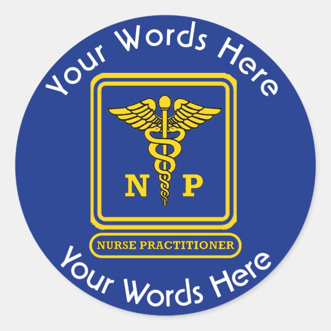 Nurse Practitioner NP Custom Sticker (Vorderseite)