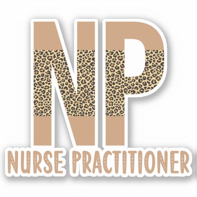 Nurse Practitioner NP Krankenpfleger Wertschätzung Aufkleber (Vorderseite)