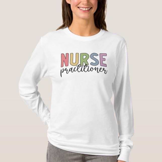 Nurse Practitioner NP Nurse Abschluss T-Shirt (Vorderseite)