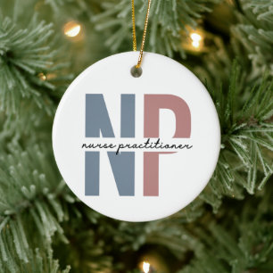 Nurse Practitioner NP Pflegegeschenke Keramik Ornament