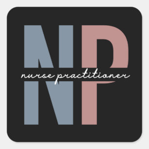 Nurse Practitioner NP Pflegegeschenke Quadratischer Aufkleber