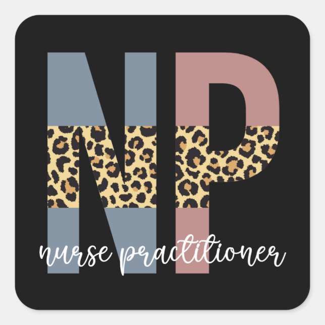 Nurse Practitioner NP Pflegegeschenke Quadratischer Aufkleber (Vorderseite)