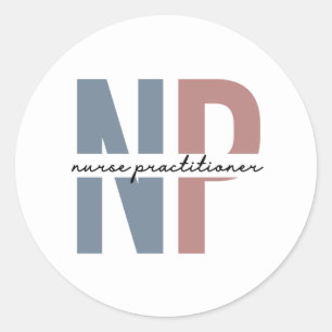 Nurse Practitioner NP Pflegegeschenke Runder Aufkleber