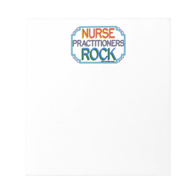 Nurse Practitioners Rock Notizblock (Vorderseite)