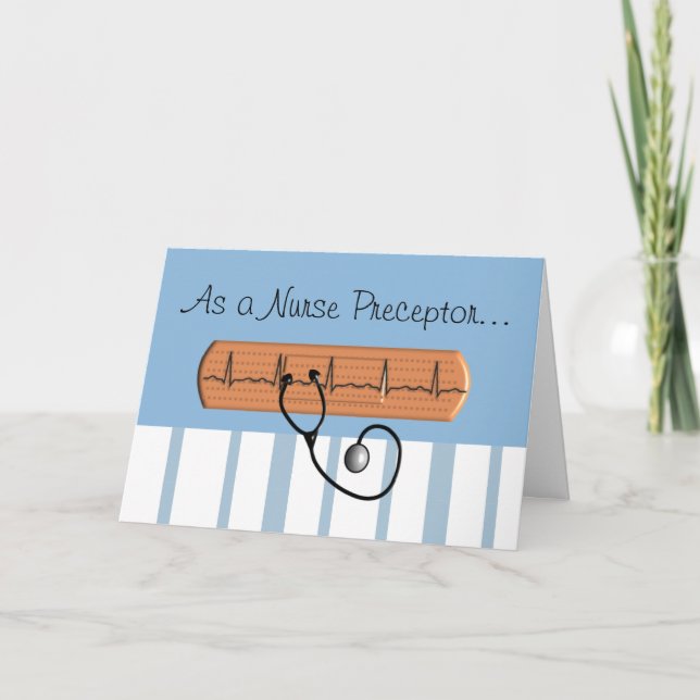 Nurse Prezeptor Dankeschön-Karte Dankeskarte (Vorderseite)