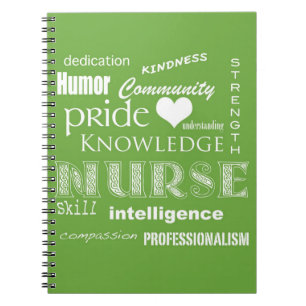 Nurse Pride Attributes/Lime Green Notizblock