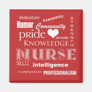 Nurse Pride Attributes-Tomato Red Magnet